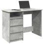 Escritorio de madera de ingeniería gris hormigón 102x50x75 cm de , Escritorios - Ref: Foro24-860466, Precio: 111,78 €, Descue...