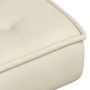 Sillón de relax con taburete terciopelo crema de , Sillas - Ref: Foro24-4012335, Precio: 95,12 €, Descuento: %