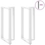 Patas de mesa bar forma T 2 uds acero blanco 60x35x(110-111) cm de , Patas para mesas - Ref: Foro24-4013105, Precio: 147,95 €...