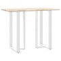 Patas de mesa bar forma T 2 uds acero blanco 60x35x(110-111) cm de , Patas para mesas - Ref: Foro24-4013105, Precio: 147,95 €...