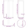 Patas de mesa bar forma T 2 uds acero blanco 60x35x(110-111) cm de , Patas para mesas - Ref: Foro24-4013105, Precio: 147,95 €...