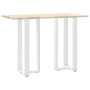Patas de mesa bar forma T 2 uds acero blanco 50x35x(100-101) cm de , Patas para mesas - Ref: Foro24-4013089, Precio: 138,19 €...