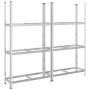 Estantería de 3 capas para neumáticos 2 uds plata 110x40x200 cm de , Estanterías industriales - Ref: Foro24-4016971, Precio: ...