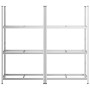 Estantería de 3 capas para neumáticos 2 uds plata 110x40x200 cm de , Estanterías industriales - Ref: Foro24-4016971, Precio: ...