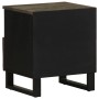 Mesita de noche de madera maciza de mango negra 40x33x46 cm de , Mesitas de noche - Ref: Foro24-4017690, Precio: 62,52 €, Des...