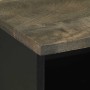 Mesita de noche de madera maciza de mango negra 40x33x46 cm de , Mesitas de noche - Ref: Foro24-4017690, Precio: 62,52 €, Des...
