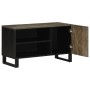 Mueble de TV madera maciza de mango negro 80x33x46 cm de , Almacenamiento para CD y DVD - Ref: Foro24-4017699, Precio: 75,95 ...