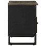 Mueble de TV madera maciza de mango negro 80x33x46 cm de , Almacenamiento para CD y DVD - Ref: Foro24-4017701, Precio: 86,58 ...
