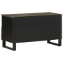 Mueble de TV madera maciza de mango negro 80x33x46 cm de , Almacenamiento para CD y DVD - Ref: Foro24-4017701, Precio: 86,58 ...