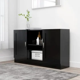 Black plywood sideboard 120x30.5x70 cm by vidaXL, Sideboards - Ref: Foro24-802778, Price: 85,95 €, Discount: %