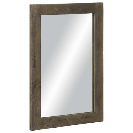 Espejo de baño madera maciza mango gris 50x3x70 cm de , Muebles de baño - Ref: Foro24-4017715, Precio: 52,24 €, Descuento: %