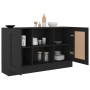 Aparador de madera contrachapada negro 120x30,5x70 cm de vidaXL, Aparadores - Ref: Foro24-802778, Precio: 88,48 €, Descuento: %