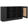 Aparador de madera contrachapada negro 120x30,5x70 cm de vidaXL, Aparadores - Ref: Foro24-802778, Precio: 88,48 €, Descuento: %