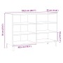 Aparador de madera de ingeniería roble artisan 103,5x35x70 cm de , Aparadores - Ref: Foro24-856453, Precio: 84,14 €, Descuent...