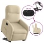Sillón eléctrico reclinable elevable de tela color crema de , Sillones - Ref: Foro24-3303000, Precio: 316,09 €, Descuento: %