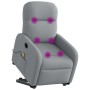 Sillón de masaje eléctrico reclinable elevable tela gris claro de , Sillones - Ref: Foro24-3303002, Precio: 313,92 €, Descuen...
