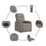 Sillón de masaje eléctrico reclinable elevable tela taupé de , Sillones - Ref: Foro24-3303009, Precio: 312,97 €, Descuento: %
