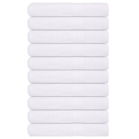 Toallas 10 uds 100% algodón blanco 100x200 cm 600 gsm de , Toallas - Ref: Foro24-136667, Precio: 165,65 €, Descuento: %