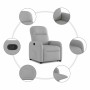 Sillón reclinable elevable de tela gris nube de , Sillones - Ref: Foro24-3302981, Precio: 248,97 €, Descuento: %