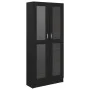 Vitrina de madera contrachapada negro 82,5x30,5x185,5 cm de vidaXL, Librerías y estanterías - Ref: Foro24-802769, Precio: 202...