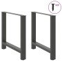 Patas de mesa de centro antracita 2 uds 70x(72-73) cm acero de , Patas para mesas - Ref: Foro24-4013310, Precio: 89,25 €, Des...