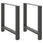 Patas de mesa de centro antracita 2 uds 70x(72-73) cm acero de , Patas para mesas - Ref: Foro24-4013310, Precio: 89,25 €, Des...