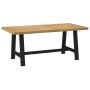 Mesa comedor NOAIN patas forma A madera maciza pino 180x90x75cm de , Mesas de cocina y de comedor - Ref: Foro24-4100045, Prec...