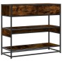 Mesa consola de madera de ingeniería roble ahumado 90x35x80 cm de , Mesas auxiliares - Ref: Foro24-849181, Precio: 81,83 €, D...