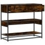 Mesa consola de madera de ingeniería roble ahumado 90x35x80 cm de , Mesas auxiliares - Ref: Foro24-849181, Precio: 81,83 €, D...