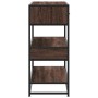 Mesa consola madera de ingeniería marrón roble 90x35x80 cm de , Mesas auxiliares - Ref: Foro24-849183, Precio: 87,06 €, Descu...