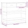 Mesa consola madera de ingeniería marrón roble 90x35x80 cm de , Mesas auxiliares - Ref: Foro24-849183, Precio: 87,06 €, Descu...