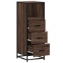 Armario de baño madera contrachapada roble marrón 35x37,5x100cm de , Muebles de baño - Ref: Foro24-849253, Precio: 93,39 €, D...