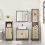 Armario de baño madera contrachapada roble sonoma 35x37,5x166cm de , Muebles de baño - Ref: Foro24-849245, Precio: 112,18 €, ...