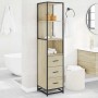 Armario de baño madera contrachapada roble sonoma 35x37,5x166cm de , Muebles de baño - Ref: Foro24-849245, Precio: 112,18 €, ...