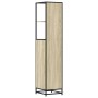 Armario de baño madera contrachapada roble sonoma 35x37,5x166cm de , Muebles de baño - Ref: Foro24-849245, Precio: 112,18 €, ...