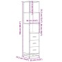 Armario de baño madera contrachapada roble sonoma 35x37,5x166cm de , Muebles de baño - Ref: Foro24-849245, Precio: 112,18 €, ...