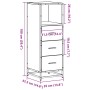 Armario baño madera contrachapada roble ahumado 35x37,5x100 cm de , Muebles de baño - Ref: Foro24-849251, Precio: 90,81 €, De...