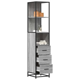 Armario de baño madera contrachapada gris sonoma 35x37,5x166 cm de , Muebles de baño - Ref: Foro24-849247, Precio: 113,93 €, ...
