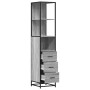 Armario de baño madera contrachapada gris sonoma 35x37,5x166 cm de , Muebles de baño - Ref: Foro24-849247, Precio: 113,93 €, ...