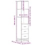 Armario de baño madera contrachapada gris sonoma 35x37,5x166 cm de , Muebles de baño - Ref: Foro24-849247, Precio: 113,93 €, ...