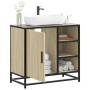 Armario de lavabo de baño madera roble Sonoma 65x33x60 cm de , Muebles de baño - Ref: Foro24-849285, Precio: 76,05 €, Descuen...