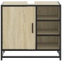 Armario de lavabo de baño madera roble Sonoma 65x33x60 cm de , Muebles de baño - Ref: Foro24-849285, Precio: 76,05 €, Descuen...