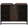 Armario lavabo baño madera ingeniería roble marrón 80x33x60 cm de , Muebles de baño - Ref: Foro24-849293, Precio: 79,65 €, De...