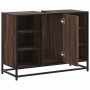 Armario lavabo baño madera ingeniería roble marrón 80x33x60 cm de , Muebles de baño - Ref: Foro24-849293, Precio: 79,65 €, De...