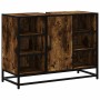 Armario lavabo baño madera ingeniería roble ahumado 80x33x60 cm de , Muebles de baño - Ref: Foro24-849291, Precio: 74,46 €, D...