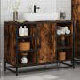 Armario lavabo baño madera ingeniería roble ahumado 80x33x60 cm de , Muebles de baño - Ref: Foro24-849291, Precio: 74,46 €, D...