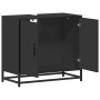 Mueble baño para lavabo madera ingeniería negro 65 x 33 x 60 cm de , Muebles de baño - Ref: Foro24-849264, Precio: 71,11 €, D...