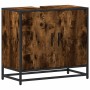 Mueble de baño para lavabo roble ahumado 65x33x60 cm de , Muebles de baño - Ref: Foro24-849266, Precio: 55,55 €, Descuento: %