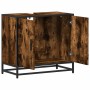 Mueble de baño para lavabo roble ahumado 65x33x60 cm de , Muebles de baño - Ref: Foro24-849266, Precio: 55,55 €, Descuento: %
