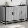 Armario lavabo baño madera ingeniería gris Sonoma 90x33x60 cm de , Muebles de baño - Ref: Foro24-849272, Precio: 86,89 €, Des...